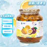 全南檸檬百香果醬1kg 韓國進(jìn)口 果醬冷熱沖飲沖調(diào)飲品 節(jié)日禮品 0脂