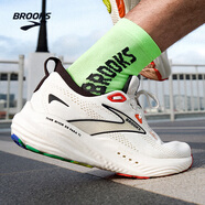 布魯克斯（BROOKS）GLYCERIN甘油22  跑鞋男子夏季緩震運(yùn)動跑步鞋 男款平衡 聯(lián)名款 椰奶/白/黑 42.5
