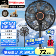 榮事達(dá)（Royalstar）【爆款推薦】電風(fēng)扇交流定頻家用7葉柔風(fēng)落地扇臺(tái)地兩用大風(fēng)量節(jié)能搖頭電扇辦公低噪 FD-30L501