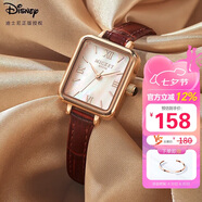 迪士尼（Disney）手表女簡(jiǎn)約氣質(zhì)ins風(fēng)復古防水方形腕表高中生女士手表MK-11605K