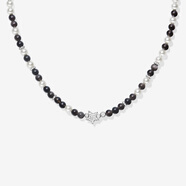 何方珠寶（HEFANG Jewelry）[]HEFANG何方珠寶銀曜石氣泡項鏈輕奢配飾生日禮物 極夜黑