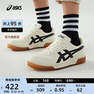 亞瑟士ASICS男鞋女鞋運動休閑鞋復古籃球鞋百搭板鞋 COURT MZ 米白色/黑色 37.5