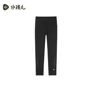 水孩兒（SOUHAIT）童裝女童打底褲秋季新款兒童瑜伽褲時(shí)尚長(cháng)褲褲子 鉆石黑 140