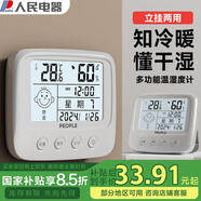 人民電器室內(nèi)溫度計電子溫度計家用背光精準(zhǔn)高靈敏溫濕度計RE-W5017S