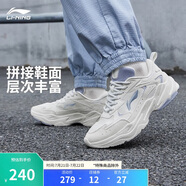 李寧啟星丨老爹鞋女鞋網(wǎng)面透氣減震回彈云科技休閑運動鞋ARLS024
