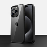 甲度【還原裸機】適用蘋果16pro手機殼高透iPhone16promax保護套透明Magsafe磁吸15plus硅膠全包保護殼 標準款【黑色】高清透亮 | 還原裸機 iPhone 16 Pro Max