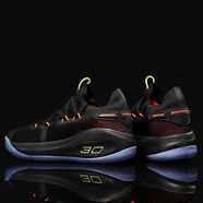 騰訊體育（Tencent Sports）庫(kù)里7代籃球鞋男curry8學(xué)生透氣耐磨防滑NBA全明星戰(zhàn)靴摩擦有聲音 黑桔 （送襪子+手環(huán)） 39