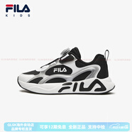 斐樂(lè )（FILA）兒童童鞋跑步鞋2025年夏季新款男女中大童旋鈕扣運動(dòng)鞋 黑1太空銀-BS 37 1內長(cháng)23.0cm