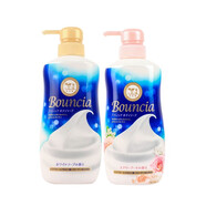 BOUNCIA保稅倉cow牛乳石堿Bouncia美肌保濕沐浴露乳愉悅花香48 玫瑰粉480ml+牛奶藍 480ml