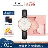 丹尼爾惠靈頓（DanielWellington）DW手表女 簡約皮帶女士腕表時尚歐美表七夕禮物送女友DW00100230