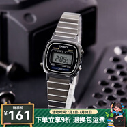 卡西歐（CASIO）手表 小春同款 情侶經(jīng)典復(fù)古小方塊 時(shí)尚學(xué)生表小金表 LA670WA-1D 女款