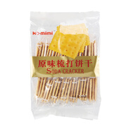 HOMIMIHO.mimi梳打餅干袋經(jīng)典原味芝麻香蔥酥脆蘇打餅干休閑零食 原味