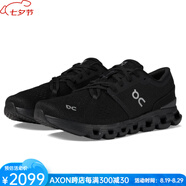 昂跑（On）男鞋運動鞋Cloud X 4越野跑鞋減震公路跑鞋春夏透氣戶外訓練鞋 Black/Eclips全黑色 40 碼/US7