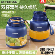 歐美邦榨汁機(jī)果蔬原汁機(jī)便攜小型水果做果汁機(jī)多功能榨汁噸噸桶榨汁杯冰沙機(jī)奶昔機(jī)攪拌杯明星同款 1300ml雙杯雙蓋藍(lán)色【可碎冰】 38頁(yè)刀頭