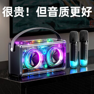 TINGSHENGZHE【柏林之聲|更長續(xù)航】藍牙音箱重低音炮家庭戶外便攜式桌面電腦迷你家用小音響無線插卡高音質(zhì) 灰色音響-澎湃重低音-更長續(xù)航 進口雙喇叭-低音炮-大音量