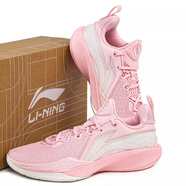 李寧籃球鞋男鞋空襲10減震2024年秋季輕便撞色專(zhuān)業(yè)競技運動(dòng)鞋 ABAT089 閃凌2 ABAV009-4 糖霜粉/乳白色 46