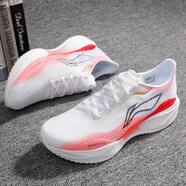 李寧超輕22跑步鞋男款2025秋季新款網(wǎng)面透氣防滑全掌?回彈慢跑運動(dòng)鞋 超輕22 ARBV001-27 白紅色 41