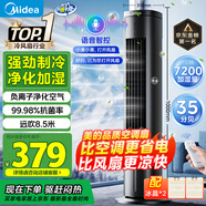 美的（Midea）【降溫優(yōu)選】家用空調(diào)扇智能語音冷風(fēng)扇負(fù)離子凈化靜音落地冷風(fēng)機(jī)水冷塔扇強(qiáng)力制冷小空調(diào)ACA10TJR