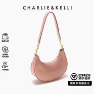 CHARLIE&KELLI?CK品牌包包女包腋下包女士2025新款生日禮物手拎新月包單肩斜挎 水晶粉【代寫(xiě)賀卡 贈(zèng)禮袋 】