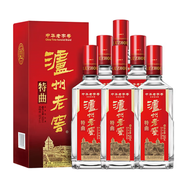 瀘州老窖股份公司 濃香型白酒 宴請送禮佳品 純糧固態(tài)發(fā)酵白酒 52度 500mL 6瓶  特曲整箱