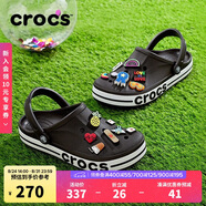 crocs卡駱馳貝雅卡駱班|205089 黑色/白色-066 40(250mm) 
