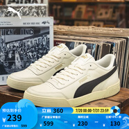 彪馬（PUMA）官方 男女同款情侶輕便經(jīng)典簡約休閑百搭潮流板鞋 CARACAL 369863 米白色-黑色-黑色-29 43