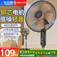 鉆石牌（DIAMOND）電風(fēng)扇落地扇家用風(fēng)扇立式大風(fēng)力客廳落地風(fēng)扇宿舍辦公室搖頭輕音勁風(fēng)遠(yuǎn)距電扇定時(shí) 17英寸五葉機(jī)械【銅芯線】