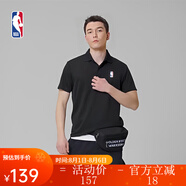 NBAICON系列-【球星同款】速干短袖POLO衫男子聯(lián)盟夏季運動t恤投籃服 黑色 XXL