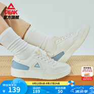 匹克板鞋男鞋夏季空軍一號小白鞋網(wǎng)面透氣鞋子男輕便休閑女鞋運動鞋男 【女款】米白/月蘭 39