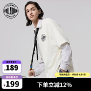 帕拉丁（PALLADIUM）寬松潮流套頭時(shí)尚圓領(lǐng)短袖純棉T恤男女同款109647 棉花糖色 XL