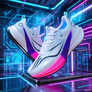 李寧（LI-NING）李寧赤兔9pro學(xué)生中考體育競速秋冬季青少年訓練碳板運動(dòng)跑鞋男鞋 赤兔8PRO-標準白 37