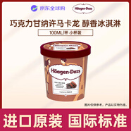 哈根達斯（Haagen-Dazs）巧克力甘納許馬卡龍冰淇淋 100ml/杯 小杯裝