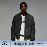 CHINISM CH赤塵基礎(chǔ)款飛行員夾克外套男士秋冬加厚棉衣美式復(fù)古情侶棉服 黑色 L