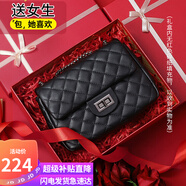 viney牛皮包包女包品牌鏈條包輕奢單肩斜挎包生日禮物高端送女友老婆