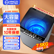 YANGZI揚子集團大容量波輪洗衣機全自動藍光智能預約強力風干自清潔宿舍家用洗衣機洗烘一體小型甩干機 7.5kg全自動【藍光升級+10年質(zhì)?！恐悄茱L干