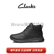 clarksCrks其樂ATL系列男鞋新款輕便戶外防潑水牛皮徒步運(yùn)動(dòng)高幫鞋 黑色 261797467 39.5
