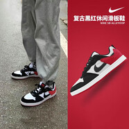 耐克（NIKE）官方男鞋秋季新款運(yùn)動(dòng)休閑鞋COURT板鞋簡(jiǎn)版空軍一號(hào)耐磨透氣小白 CJ0882-102 黑白紅 SB ALLEYOO 40.5 255mm