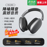 小米部依Kimmar頭戴式新款無線藍(lán)牙耳機(jī)降噪有線電競游戲適用于安卓蘋果 灰色 升級版[HIFi立體音質(zhì)+藍(lán)牙5
