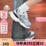 卡帕（Kappa）女鞋增高老爹鞋子女夏季透氣網(wǎng)面鞋休閑運(yùn)動慢跑鞋 奧運(yùn)灰 36.5