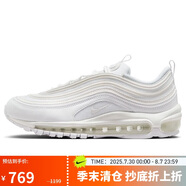 耐克NIKE休閑鞋女經典氣墊AIR MAX 97運動鞋DH8016-100白37.5