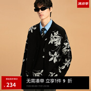 MLMR MY LIFE MY RULES冬季新款寬松提花設(shè)計針織衫上衣情侶款男士毛衣M2332400 黑色 M 175