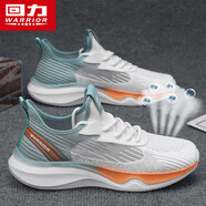 回力（Warrior）男鞋時(shí)尚舒適運(yùn)動(dòng)鞋潮流百搭系帶休閑跑步鞋 3592白/綠40