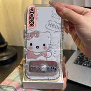 酷匹kt貓OPPOA91手機殼透明PCPM00全包防摔軟高級男女可愛(ài)套外殼支架 羽紗泡芙殼【踢腳kt貓】+同款支架+手機膜 OPPOA91