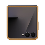 三星Galaxy Z Flip7 Flip 原裝環(huán)保生態(tài)皮保護殼 手機殼 手機套 棕色