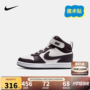 NIKE 耐克小童鞋 Court Borough 男童中幫運動鞋魔術貼兒童休閑板鞋