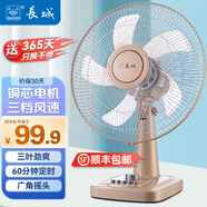 長城（CHANGCHENG）電風(fēng)扇臺扇臺式電風(fēng)扇家用小型桌面風(fēng)扇辦公室宿舍臥室落地扇搖頭輕音大風(fēng)量風(fēng)扇鴻運(yùn)扇 新升級款FT-40（2412）