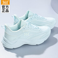 361°牛奶糖女鞋丨綜訓鞋女子回彈減震運動(dòng)鞋跳繩鞋戶(hù)外跑步鞋 薄紗藍/羽毛白 37