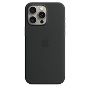 適用蘋果iPhone15ProMax手機(jī)殼Magsafe磁吸保護(hù)殼蘋果原裝手機(jī)套 黑色