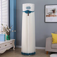 喜嘉慕空調防塵罩 適用格力KFR-72LW 3匹空調柜機罩立式KFR-50LW大2匹罩 米蘭風(fēng)尚綠加襯布 通用規格高175左右適用