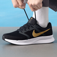 耐克（NIKE）男鞋 2025新款夏季運(yùn)動(dòng)鞋輕便舒適緩震耐磨日常跑步鞋男 黑色金勾-010 42.5